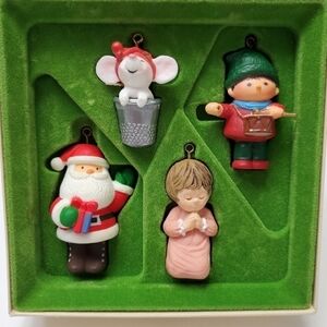 Vintage 1978 Little Trimmer Hallmark Tree Trimmer Collection, 4 Ornaments